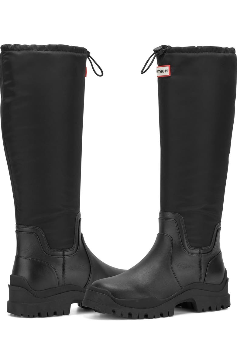 Hunter Wendy Rain Boot, Alternate, color, Black/Black