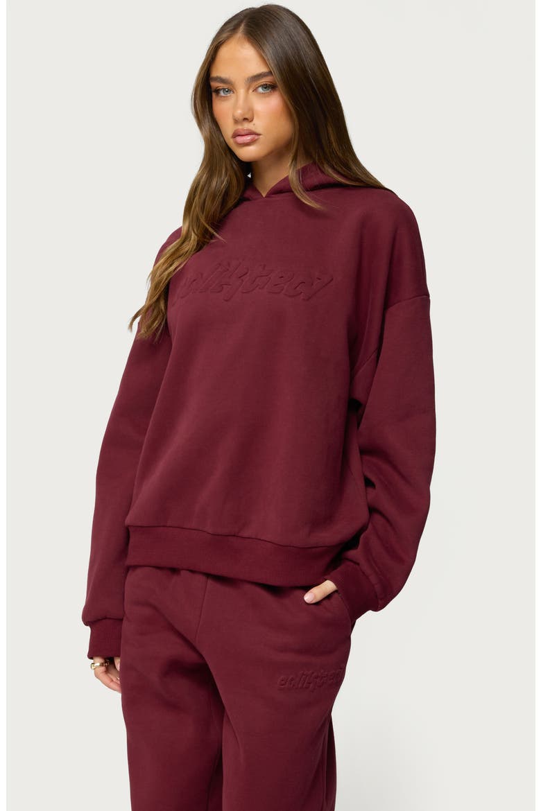 Totally Logo Hoodie, Alternate, color, BURGUNDY