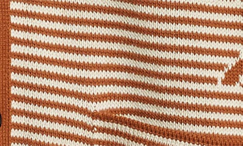 Bode Brown Intarsia-knit Cardigan In Braun