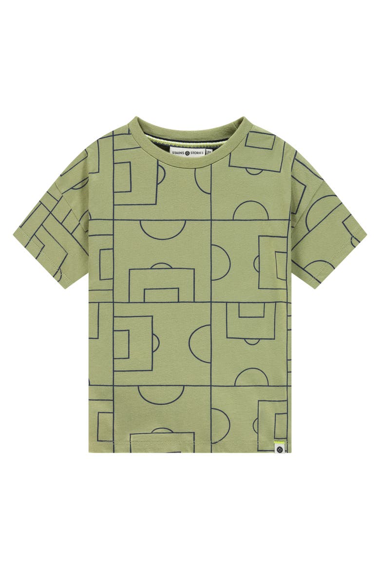 Soccer Field Short Sleeve T-Shirt, Main, color, Grass