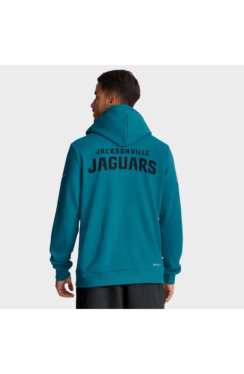 Nike Men's Nike Teal Jacksonville Jaguars Sideline Standard Issue Initial Home Dri-FIT Hoodie, Alternate, color, Teal