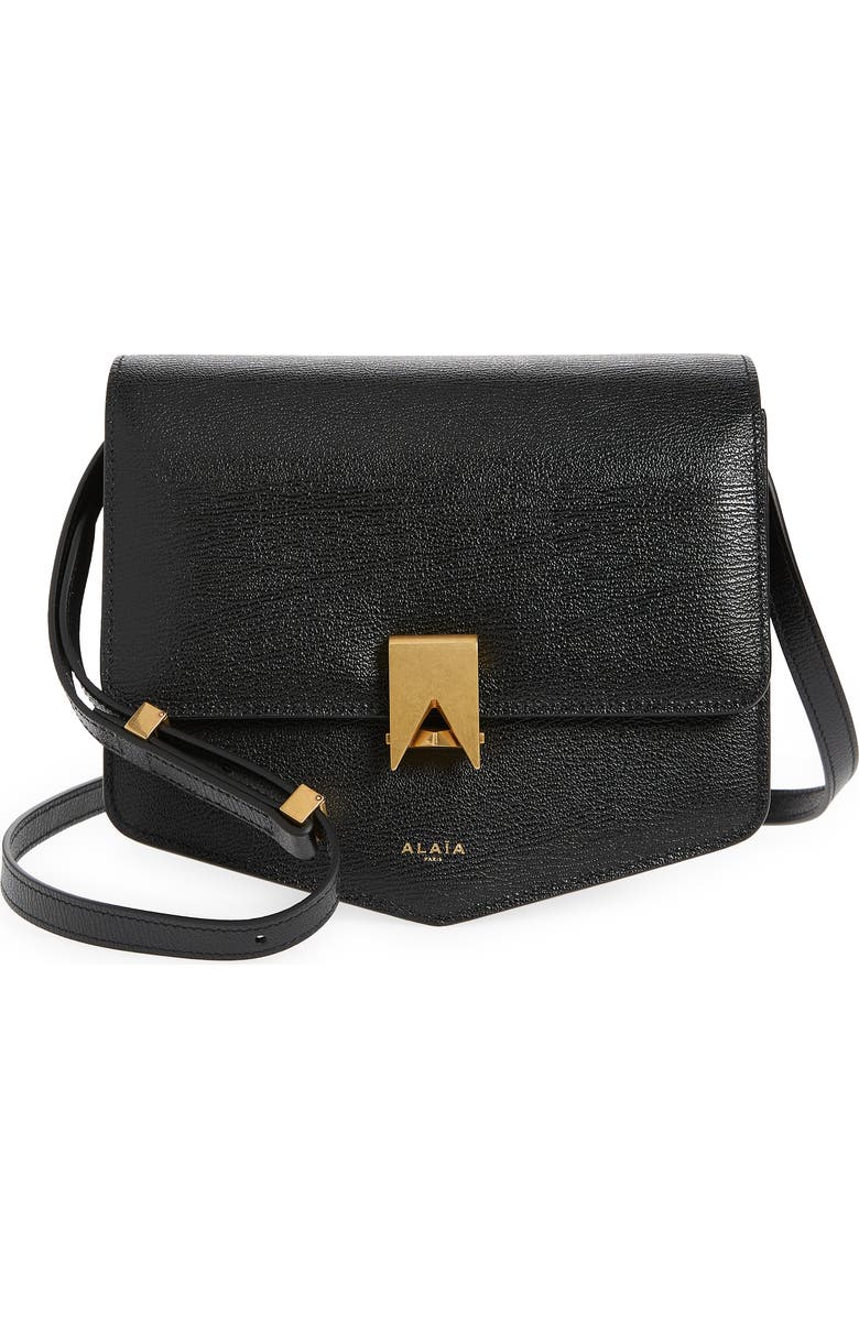 Alaïa Le Papa Leather Crossbody Bag, Main, color,