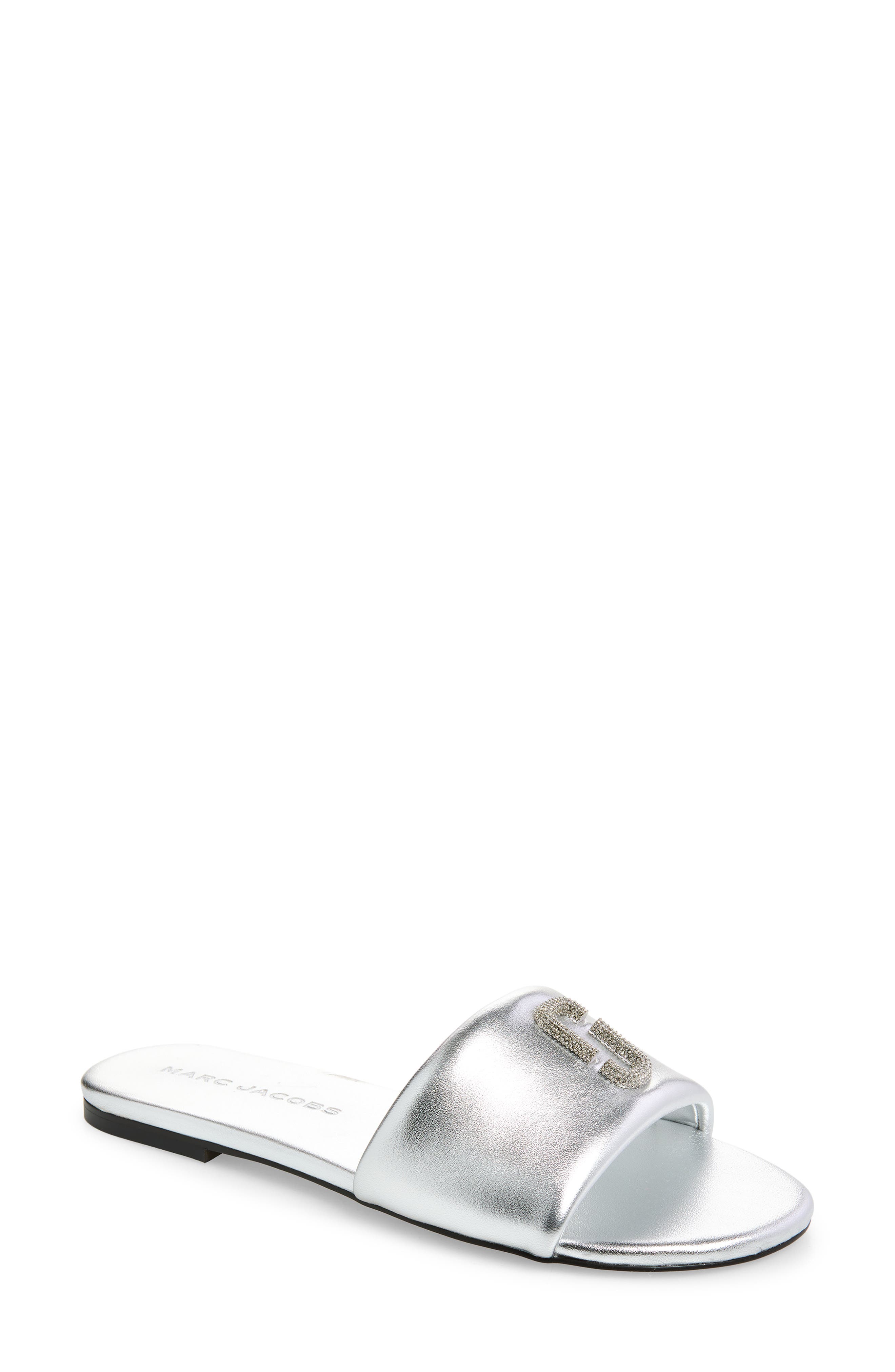 Marc Jacobs The Snapshot Slide, Main, color, Silver