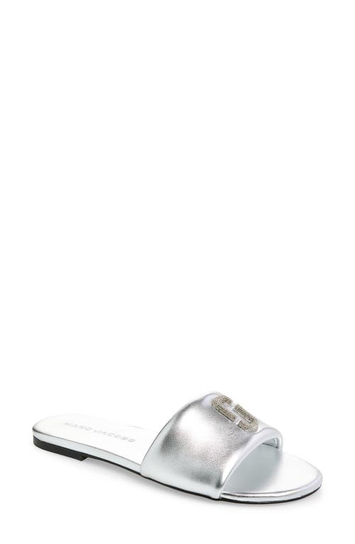 Marc Jacobs The Snapshot Slide In Silver
