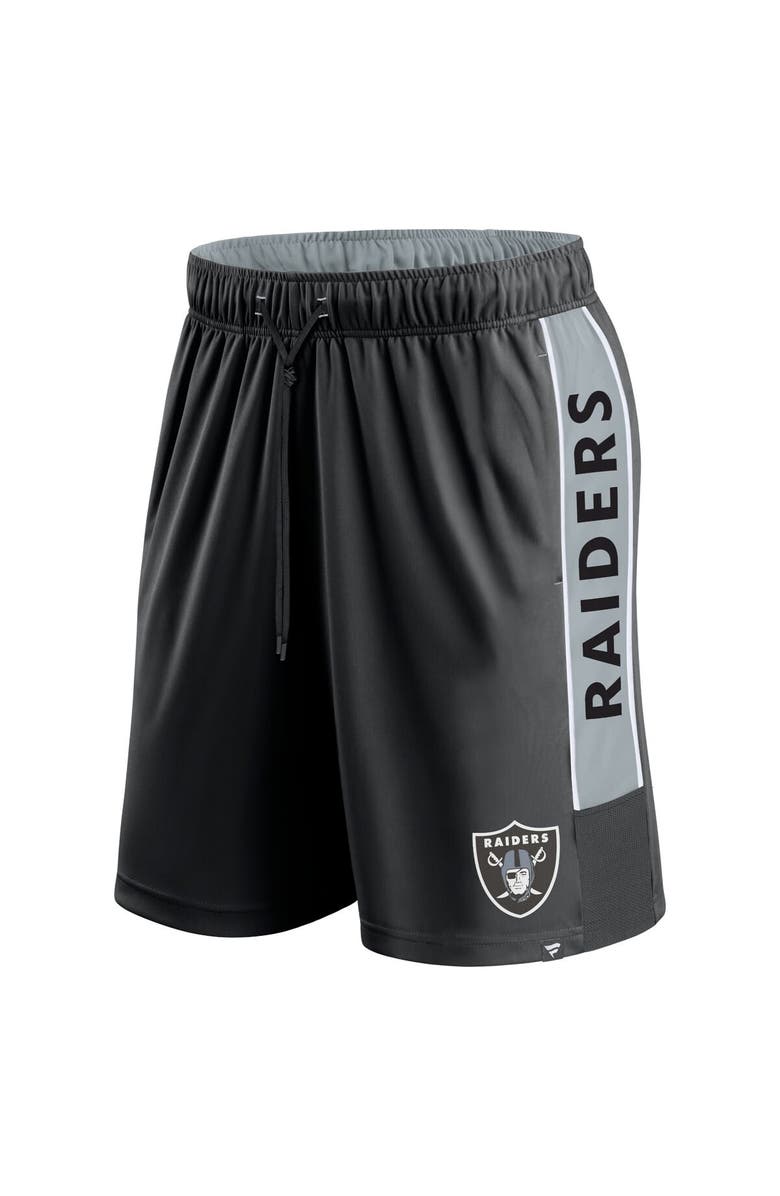 FANATICS Men's Fanatics Branded  Black Las Vegas Raiders Win The Match Shorts, Alternate, color, 