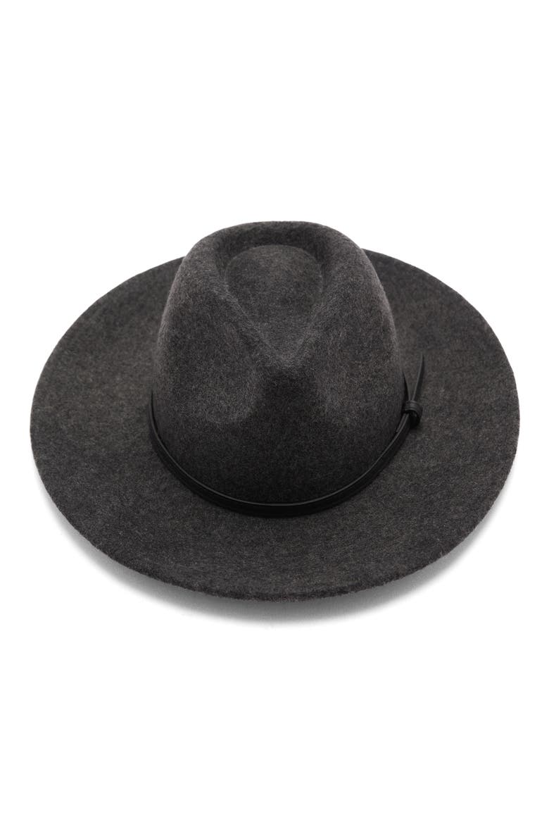 Wool Felt Fedora, Alternate, color, GREY