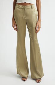 Ramy Brook Vivienne Silk Flare Leg Pants