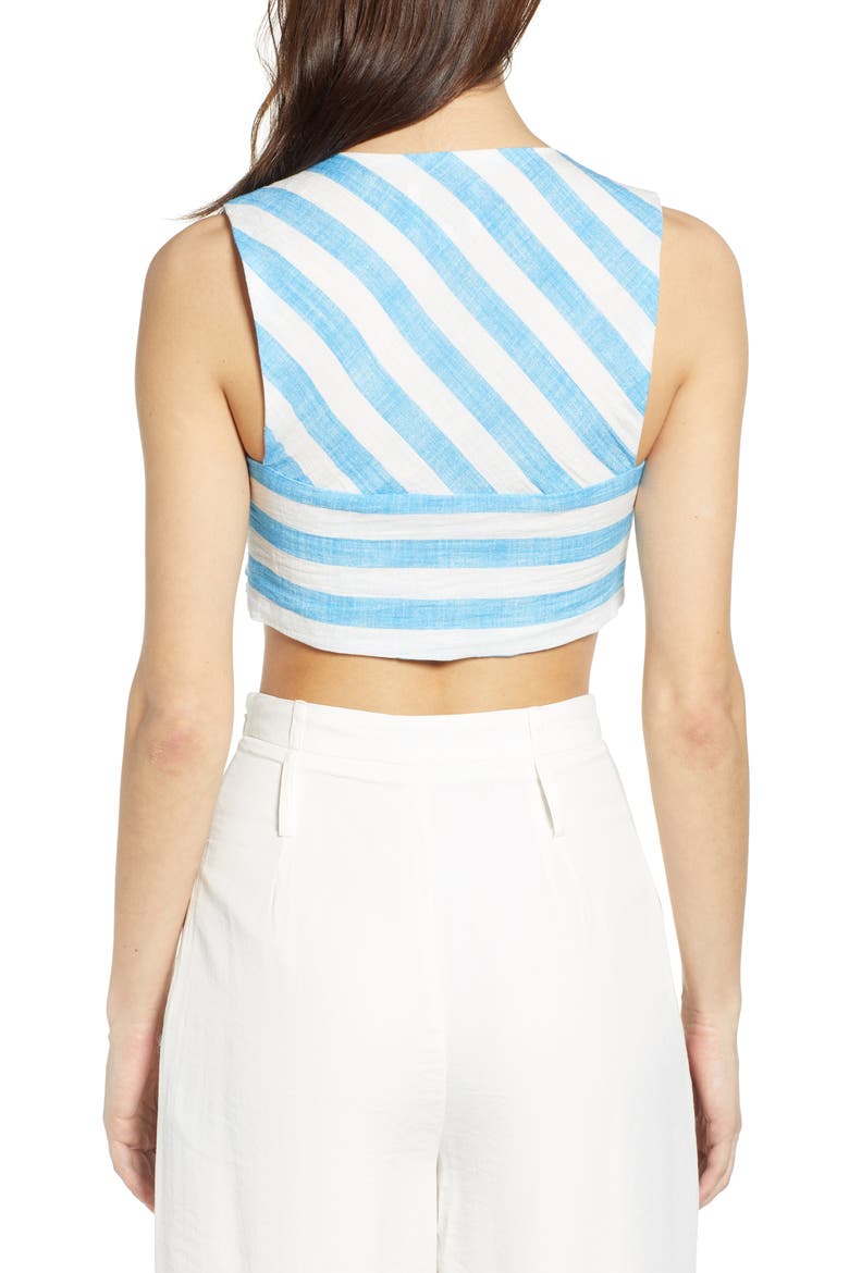 Stripe Crop Top, Alternate, color, BLUE STRIPE