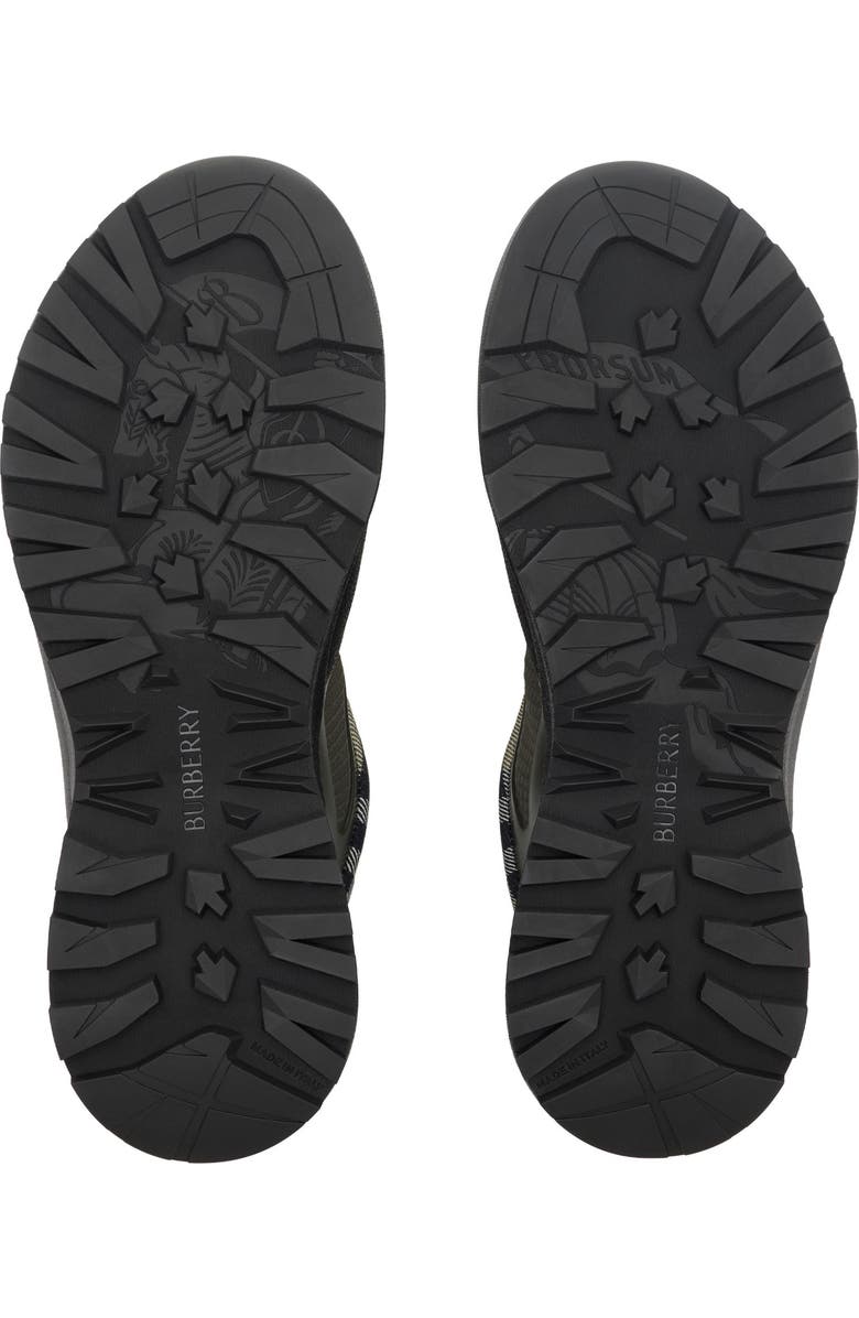 Burberry Check & Mesh Discover Sneaker, Alternate, color, Thicket/ Thicket Ip C