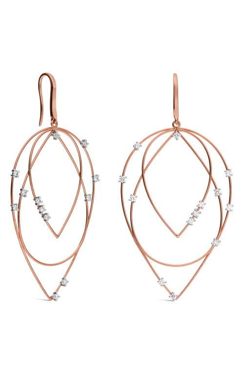 Lana Solo 14k Gold Three Tear Frontal Hoop Earrings In Gold