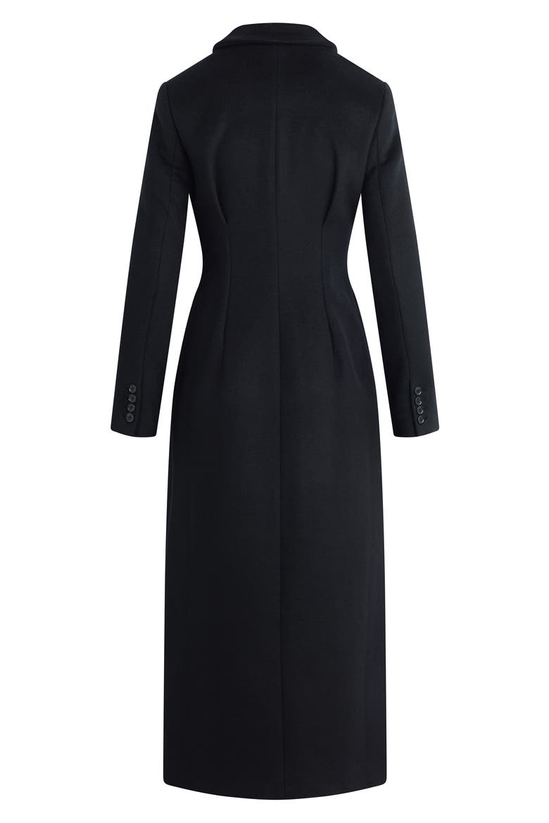 The Metropolitan Wool & Cashmere Blend Coat, Alternate, color, BLACK
