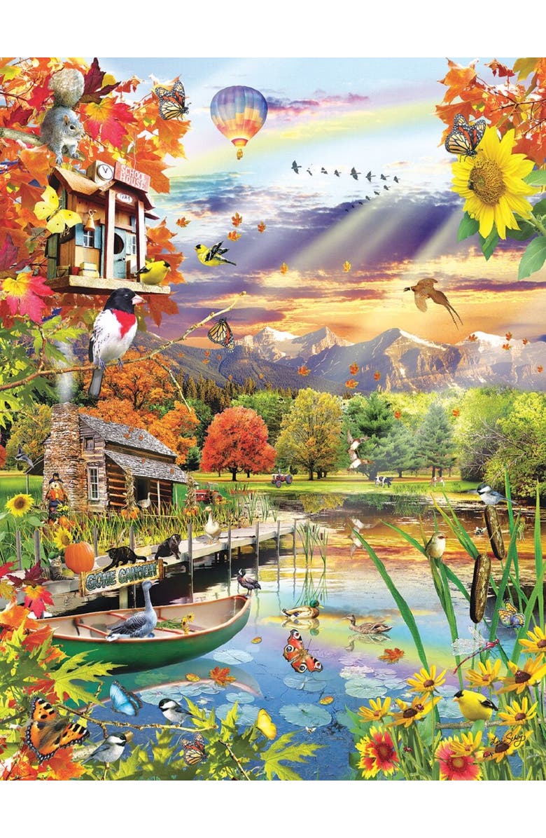 Sunsout Autumn Lake 500 piece Jigsaw Puzzle for Adults, Alternate, color, Multicolor