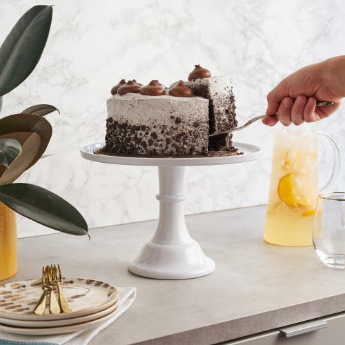 Twine White Melamine Cake Stand In White