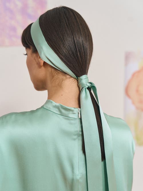 Lost Pattern Nyc "la Collectionneuse" Silk Ribbon Scarf In Multi