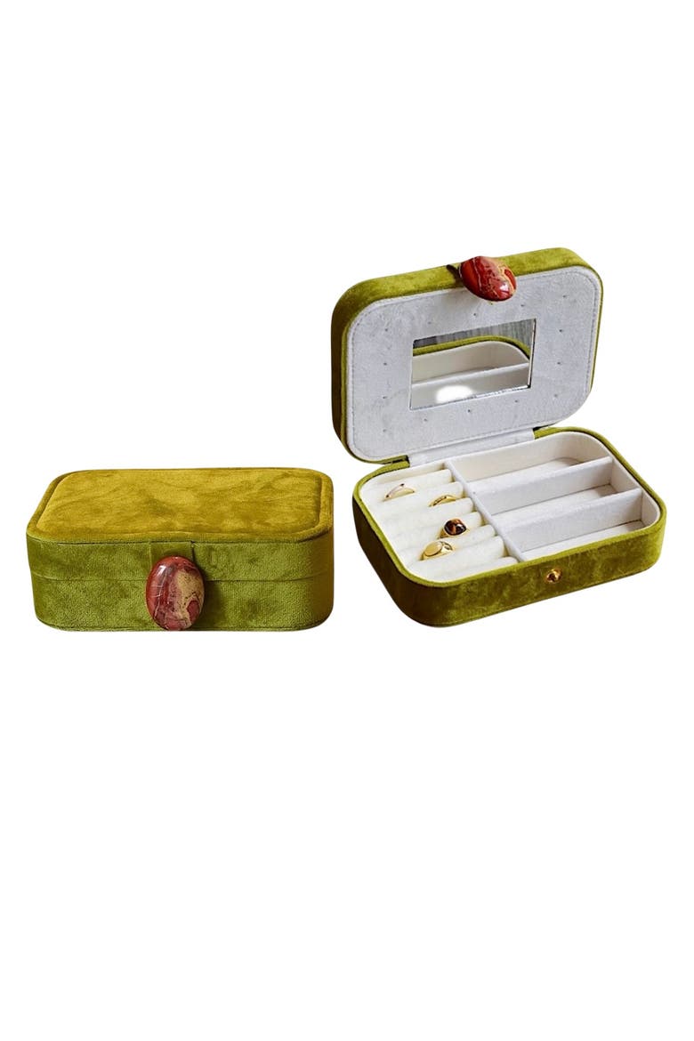 Pebble Jewelry Box, Main, color, Green