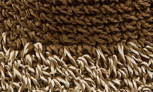 Eugenia Kim Ombre Crochet Packable Bucket Hat In Brown