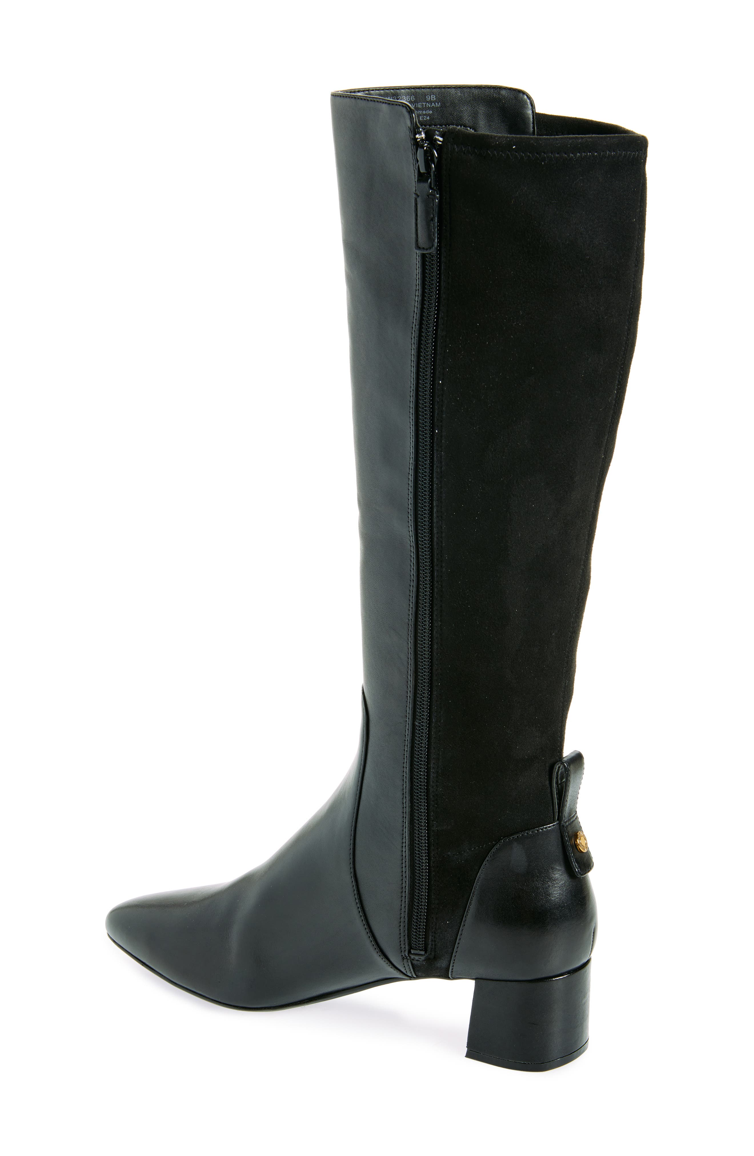 The Go-To Block Heel Tall Boot, Alternate, color, BLACK LTR