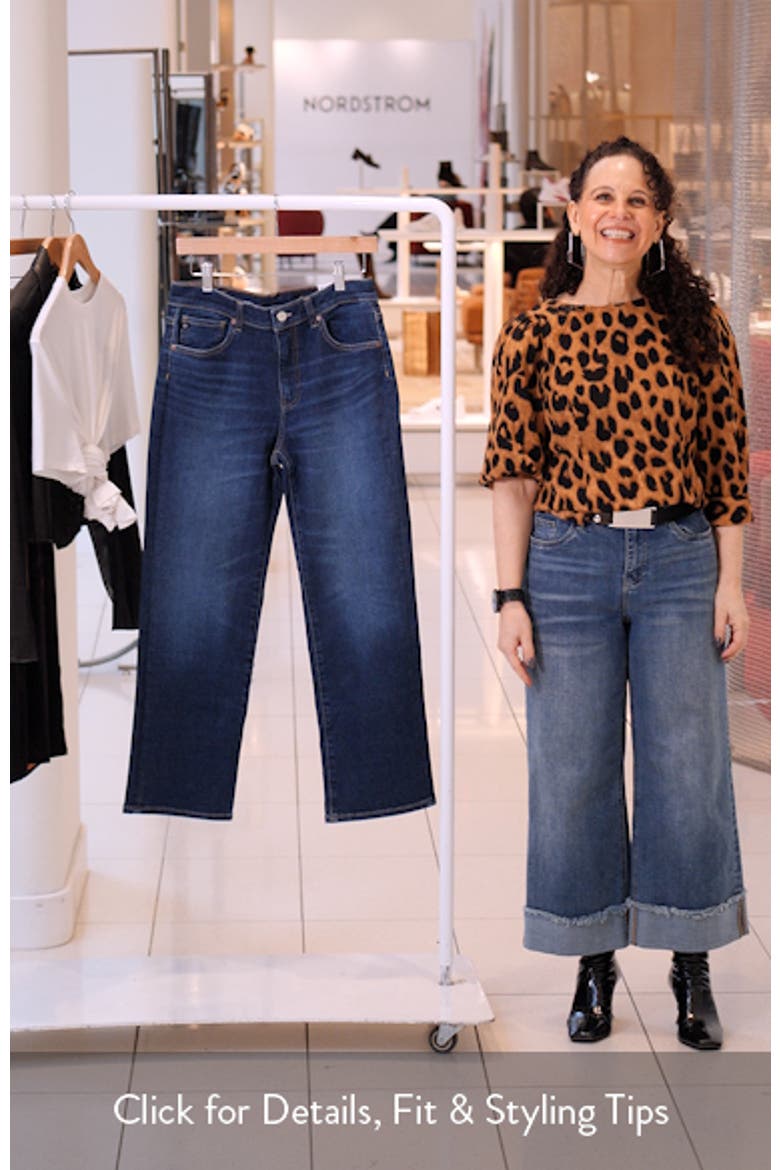 Brinley Mid Rise Crop Straight Leg Jeans video