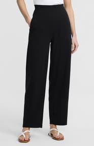 Lands' End Sport Knit High Rise Barrel Ankle Pants
