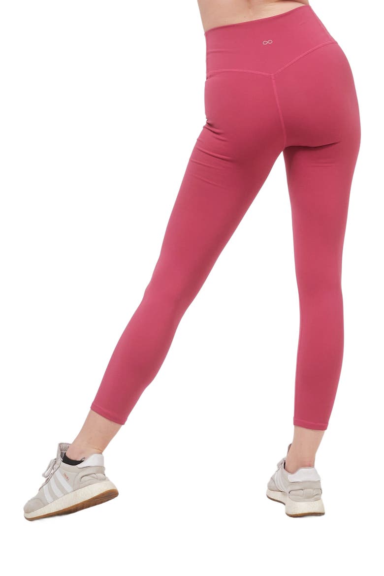 Hybrid Legging High Waist Crop Leggings 23", Alternate, color, Fuschia