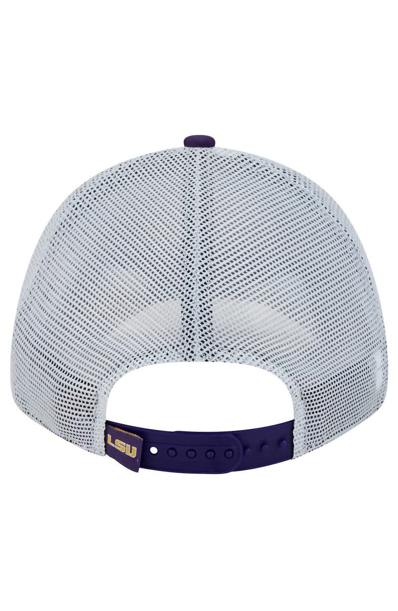New Era Men's New Era  Purple LSU Tigers Trucker 9FORTY Adjustable Hat, Alternate, color, 