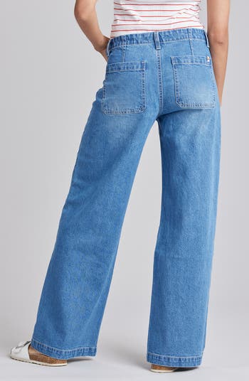 Soleil Tie Waist Wide Leg Jeans