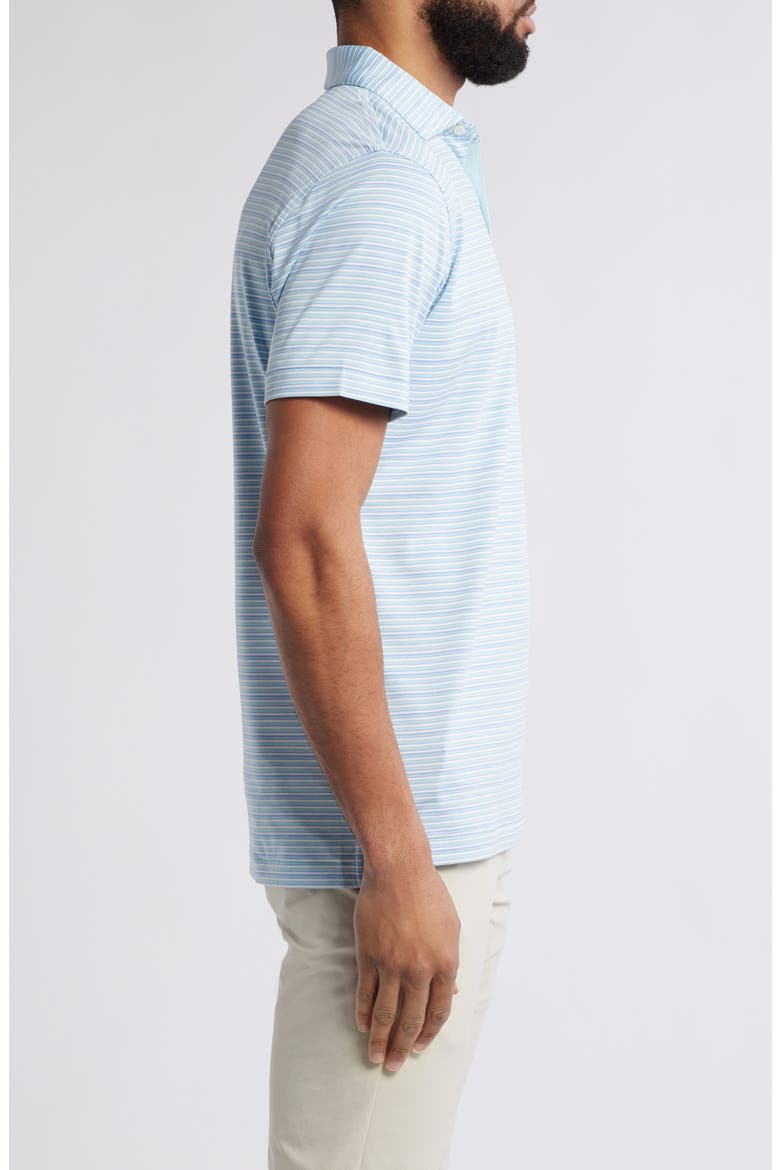 Crown Crafted Cadence Stripe Performance Polo, Alternate, color, BLUE SPRUCE