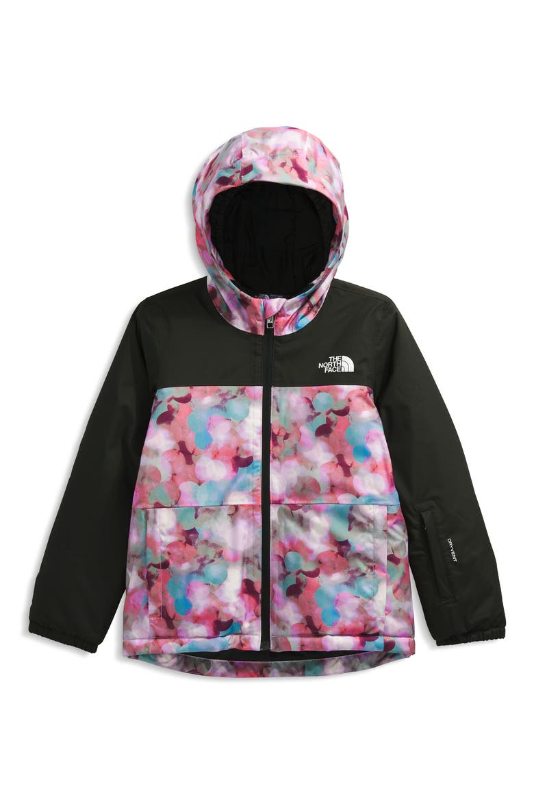 Kids' Freedom Insulated Waterproof Hooded Jacket, Main, color, LITE LILAC LENS FLARE PRINT
