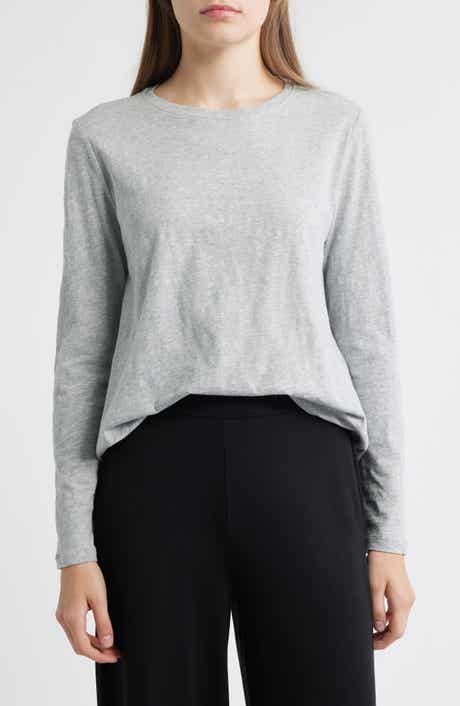 Eileen Fisher Organic Cotton Long Sleeve T-Shirt