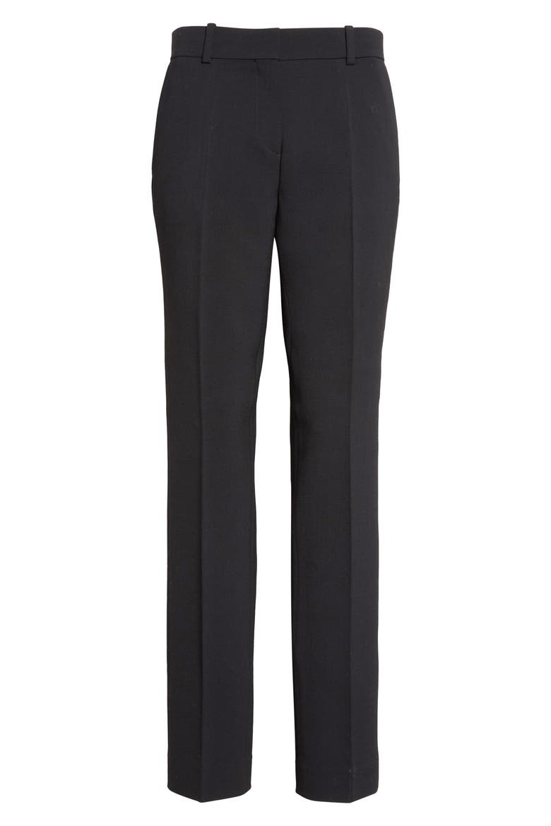 Low Waist Slim Trousers, Alternate, color, BLACK