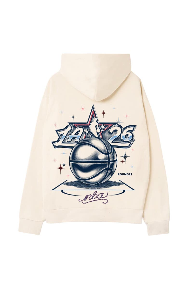 round21 Unisex round21 Cream 2026 NBA All-Star Game Court Shine Hoodie, Alternate, color, Cream