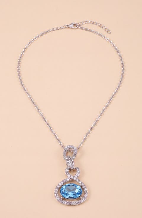 Crystal Snake Orb Pendant Necklace