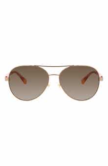 averie 58mm gradient aviator sunglasses