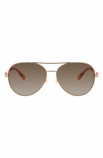averie 58mm gradient aviator sunglasses