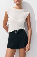 MANGO Short-Sleeved Crewneck Sweater