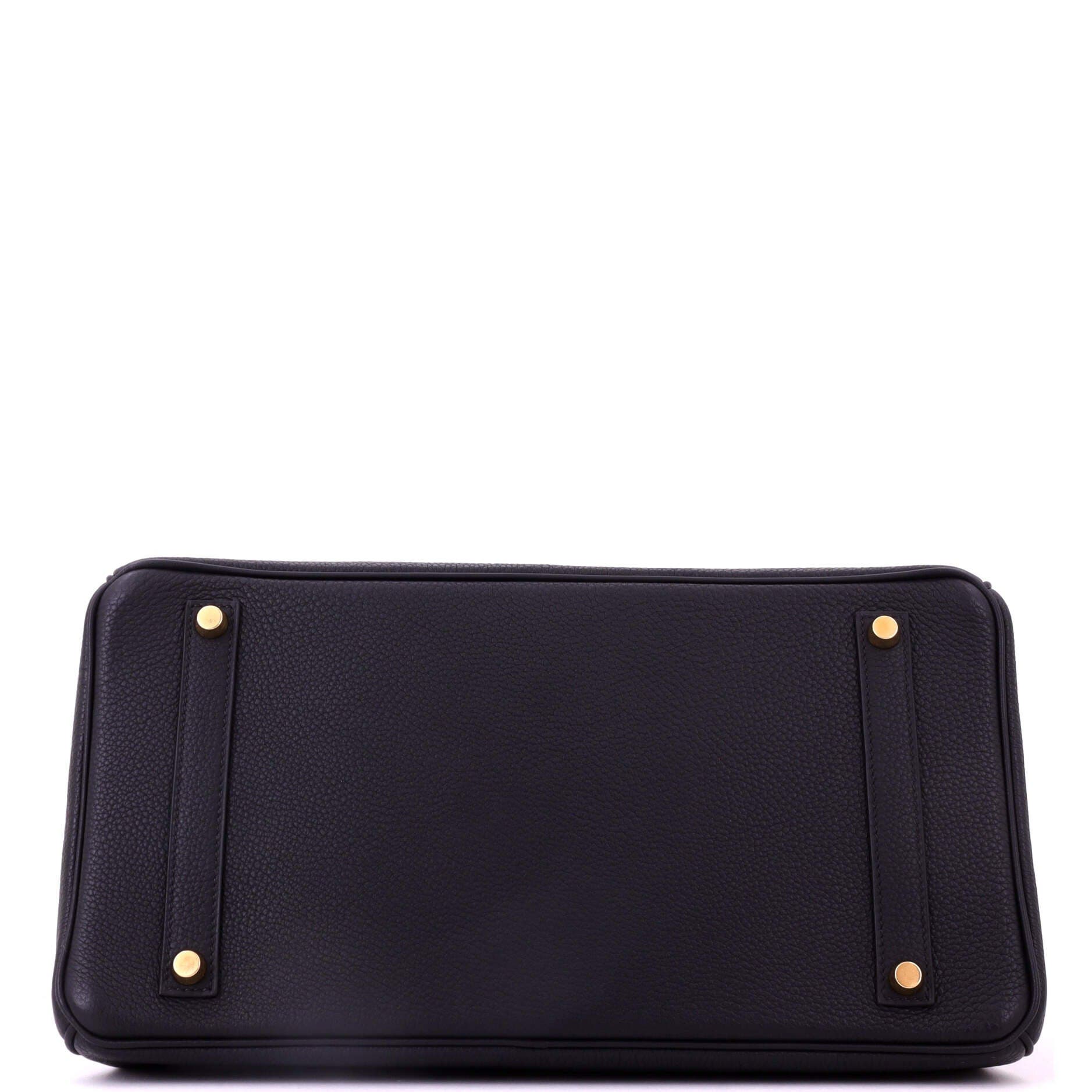 Pre-Owned Hermes Birkin Handbag Black Togo with Gold Hardware 35, Alternate, color, Noir