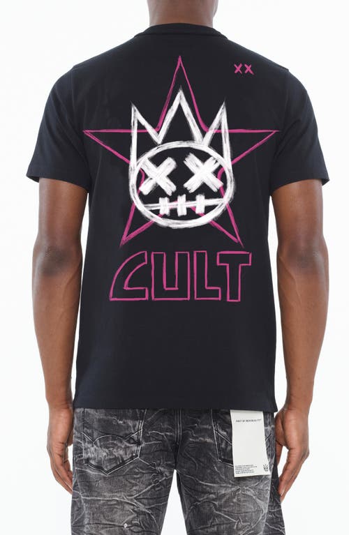 Cult Of Individuality Cotton Graphic T-shirt In Black