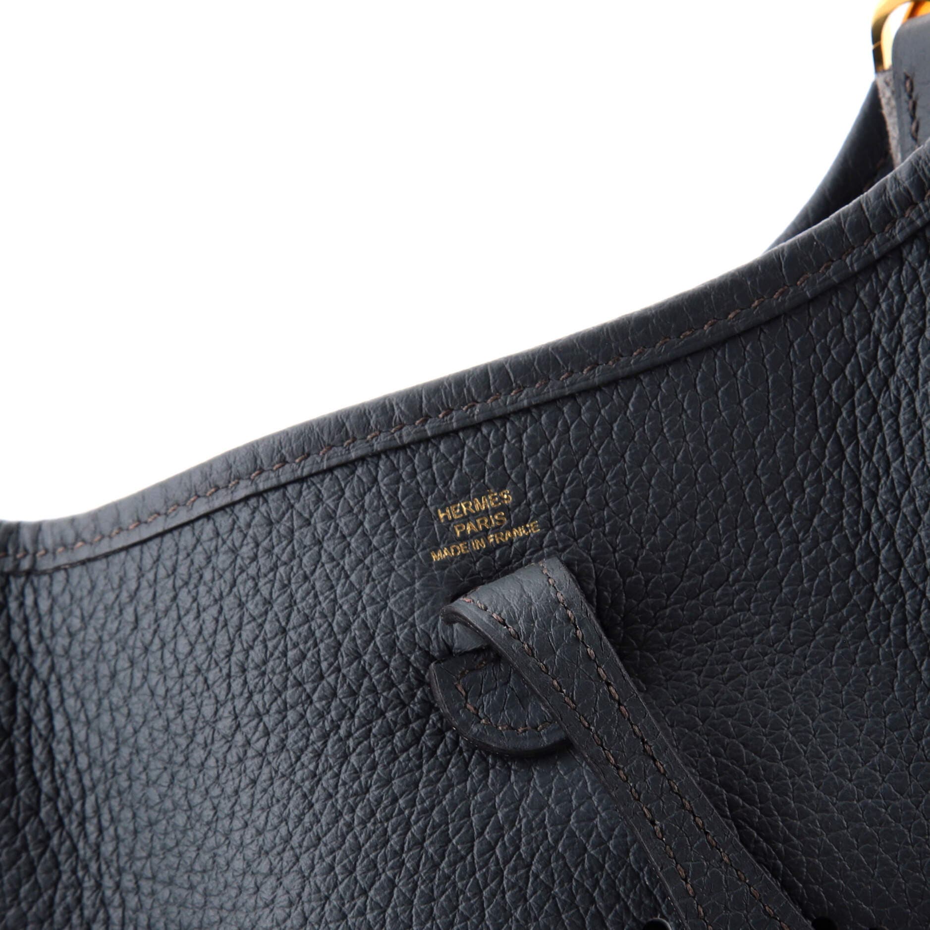 Pre-Owned Hermes Evelyne Bag Gen III Clemence TPM, Alternate, color, Bleu Orage