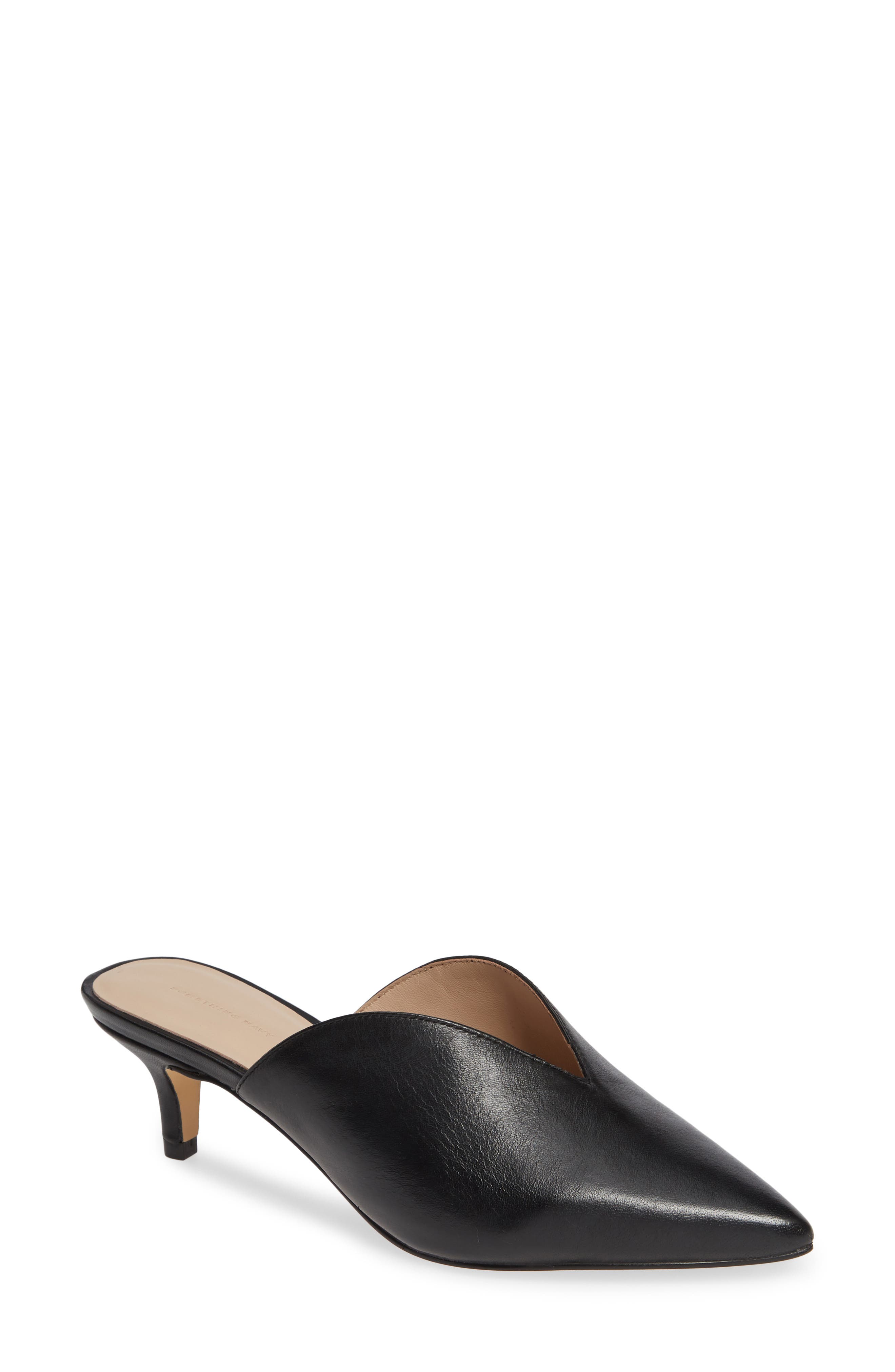 Something Navy Utopia Kitten Heel Mule, Main, color, 