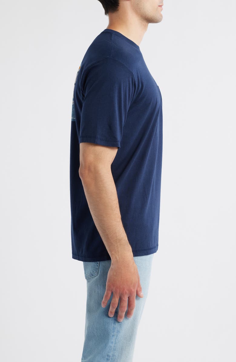 johnnie-O Kahuna Crewneck T-Shirt, Alternate, color, Navy