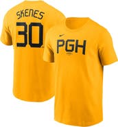 Nike Men's Nike Paul Skenes Gold Pittsburgh Pirates Fuse Name & Number T-Shirt