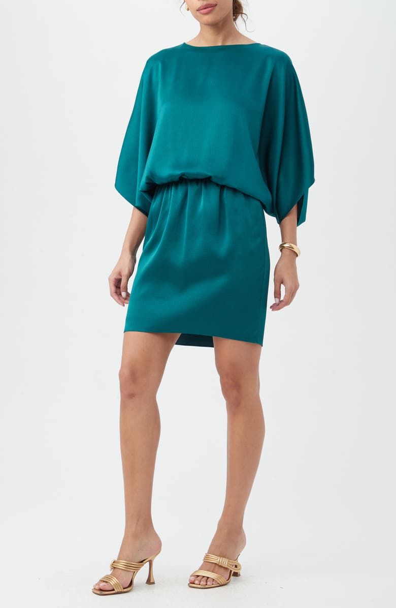 Trina Turk Manhattan Dropped Waist Dress, Alternate, color, Acacia