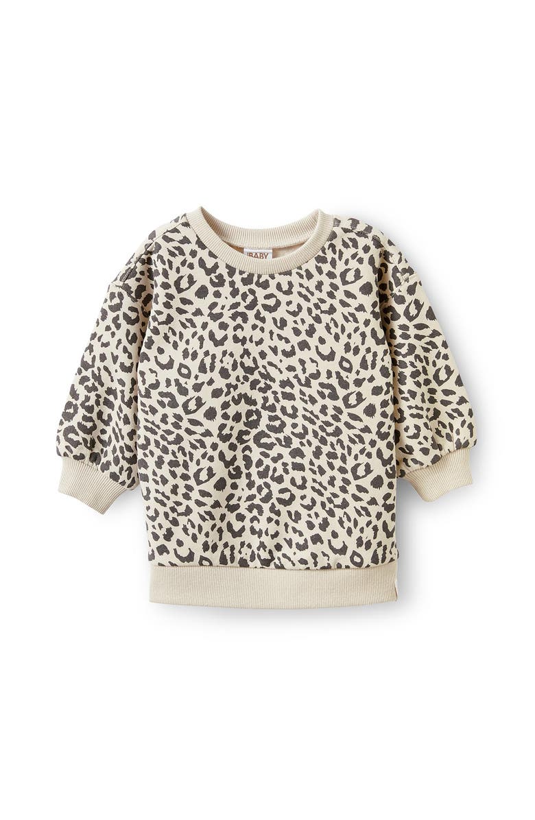 Cotton On Kids Riley Sweater, Main, color, Rainy Day Leopard