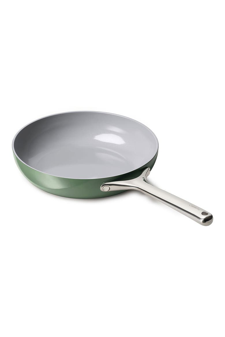 Nonstick Ceramic 10.5-Inch Fry Pan, Main, color, GREEN