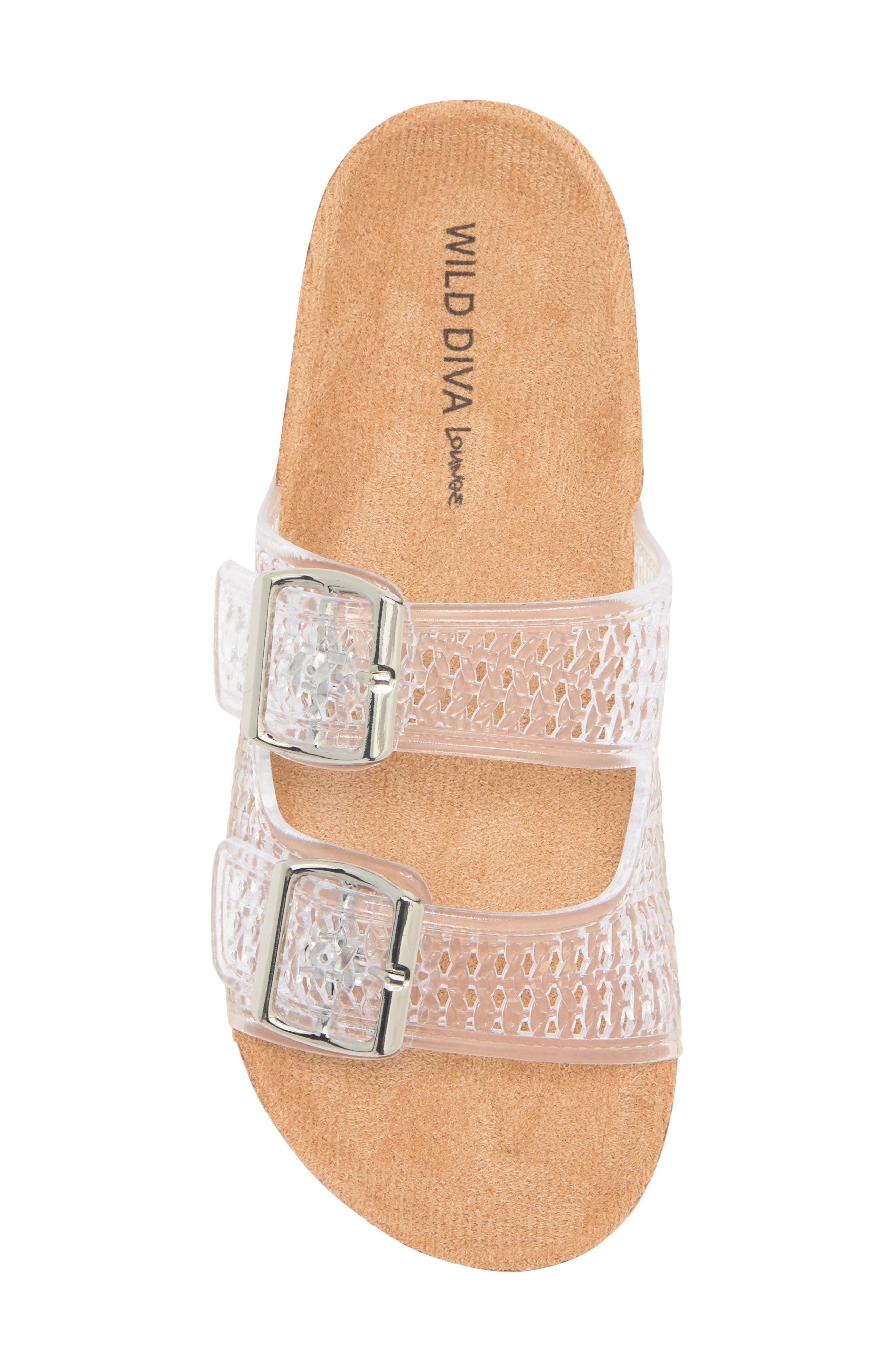 Audrina Sandal, Alternate, color, CLEAR