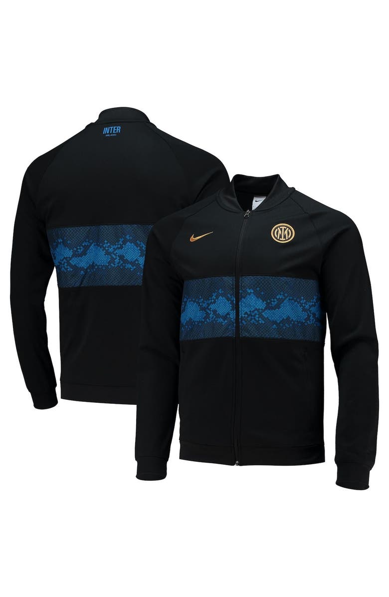 Nike Men's Nike Black Inter Milan I96 Anthem Raglan Full-Zip Track Jacket, Alternate, color, 