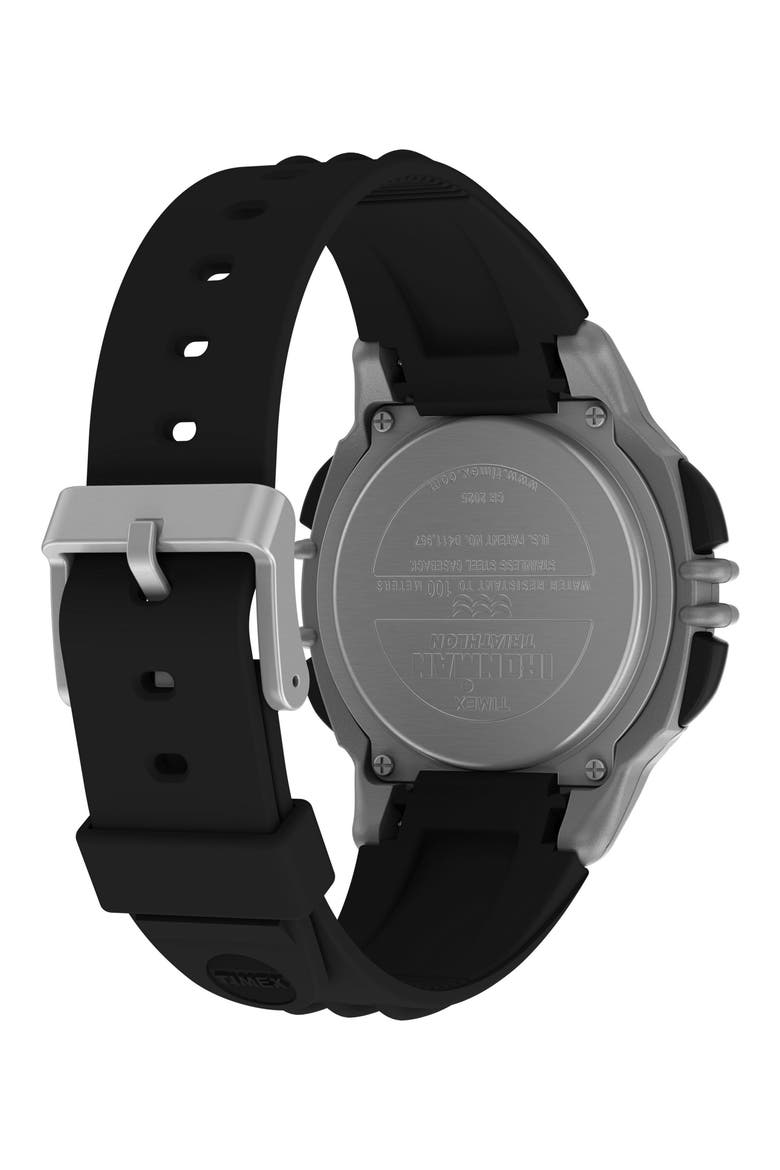 Ironman® Flix Digital 100-Lap Synthetic Strap Watch, 42mm, Alternate, color, BLACK