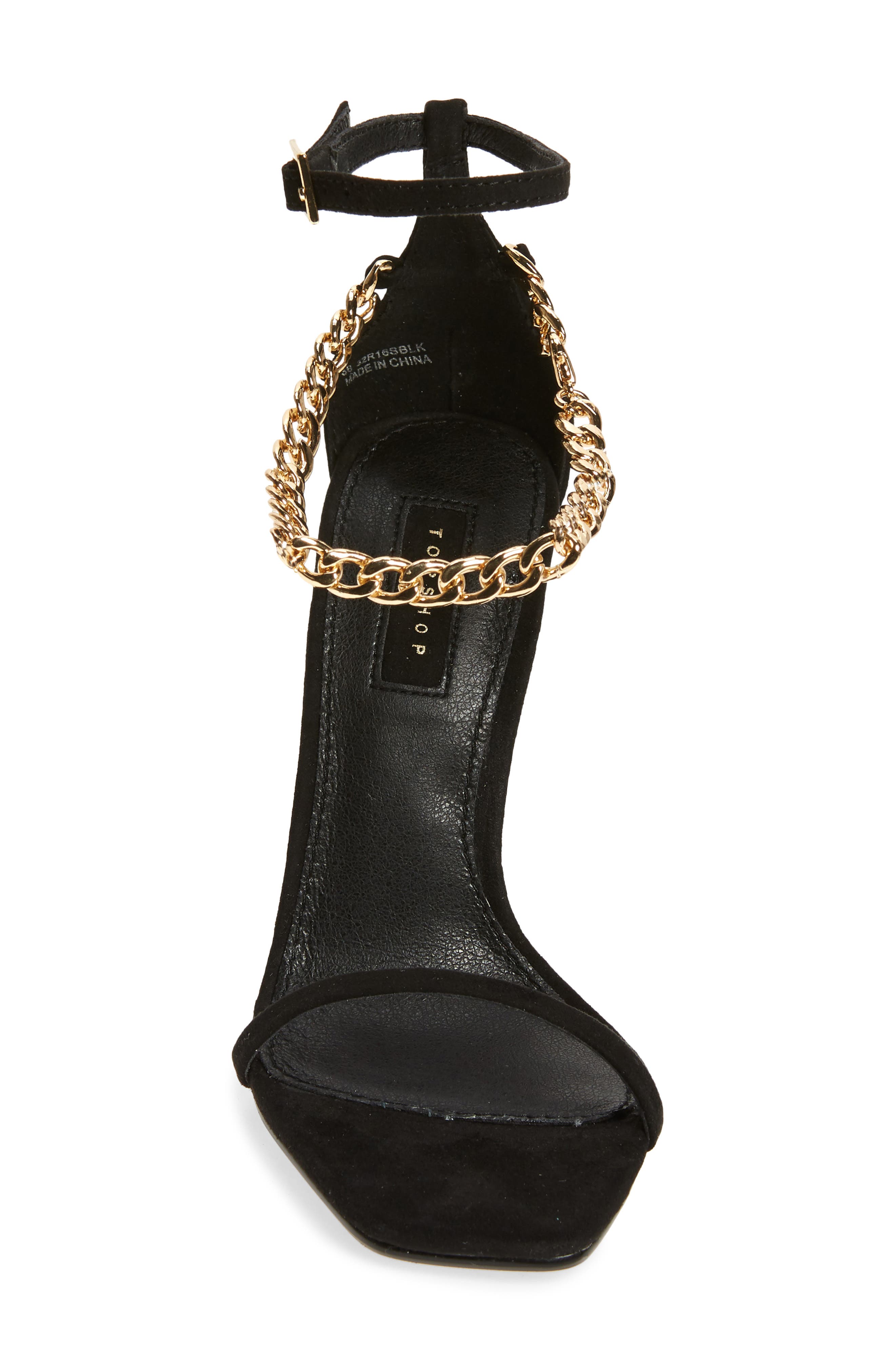 Topshop Rival Chain Strap Sandal, Alternate, color, 