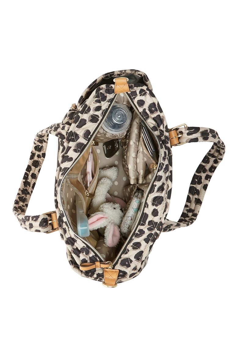 Companion Carry Love Quilted Diaper Bag, Alternate, color, LEOPARD