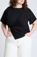 ELOQUII Twist Tie Shirt